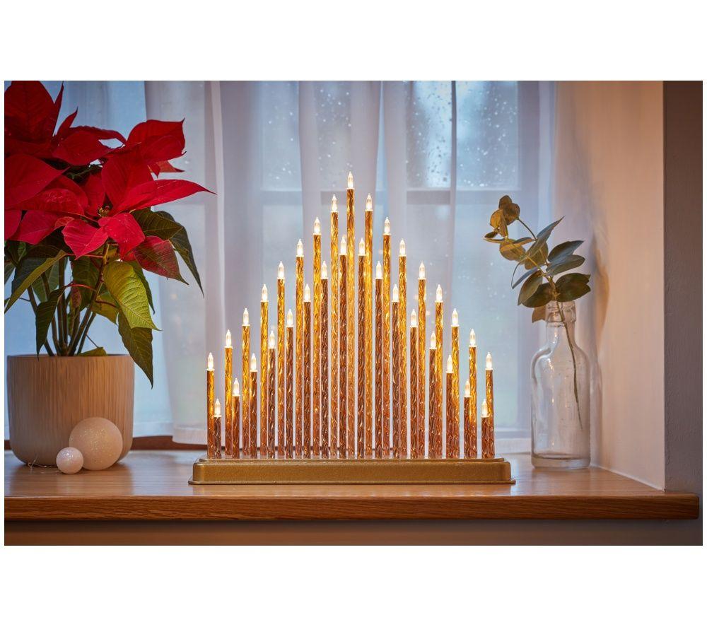 SMART GARDEN Three Kings 33 LED CandleBridge Christmas Decorative Light - Gold image number 2 of 2