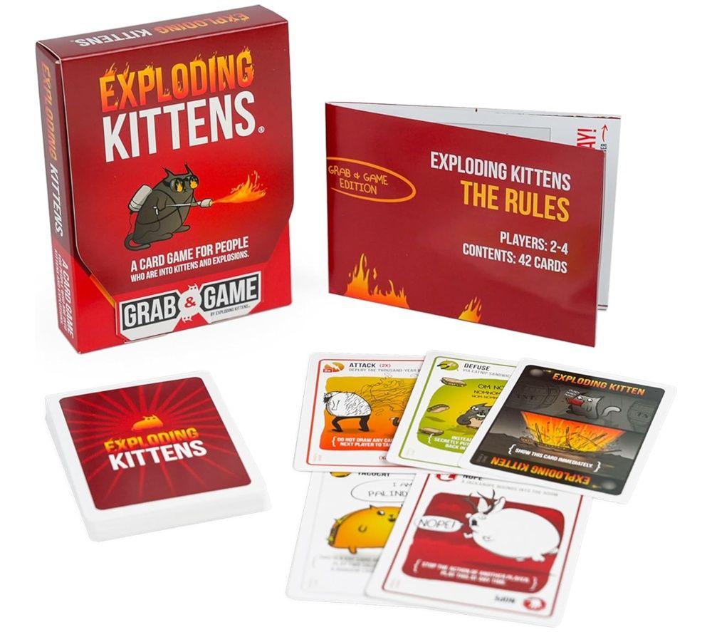 ASMODEE Exploding Kittens Grab & Game Card Game image number 4 of 4