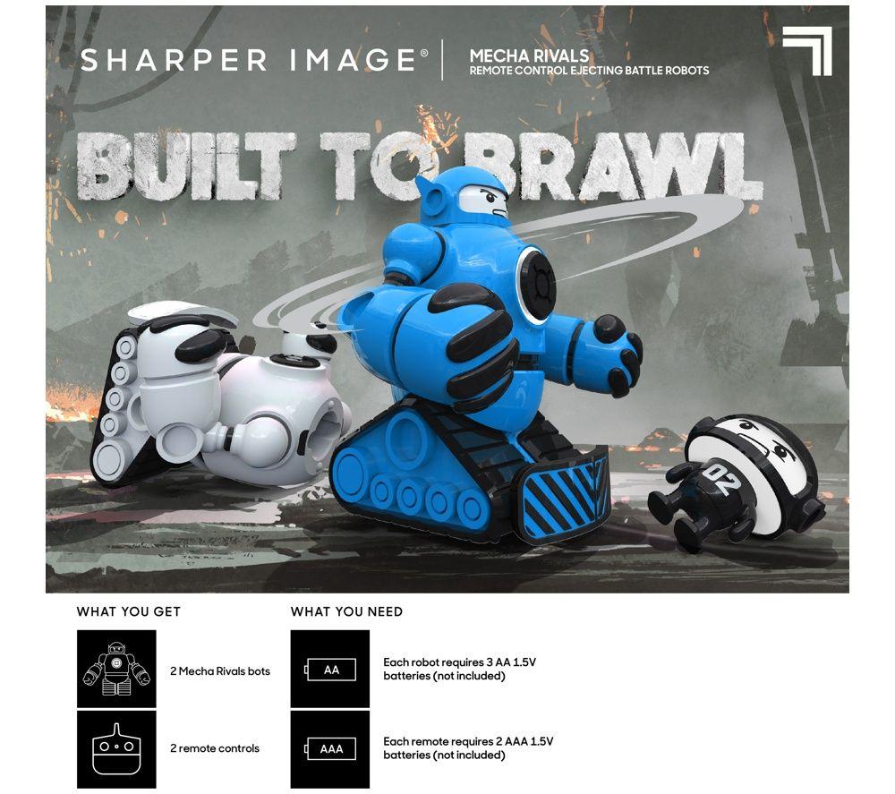 SHARPER IMAGE Toy RC Mecha Rivals Remote Control Game - White & Blue image number 4 of 4