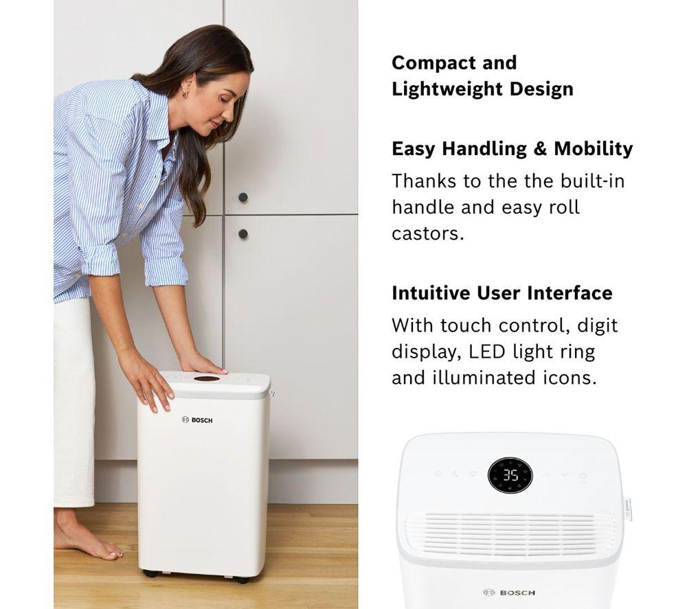 BOSCH Dry 2000 12-litre Portable Dehumidifier - White image number 6 of 9