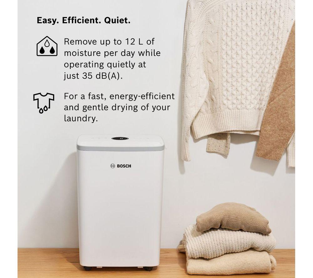 BOSCH Dry 2000 12-litre Portable Dehumidifier - White image number 7 of 9