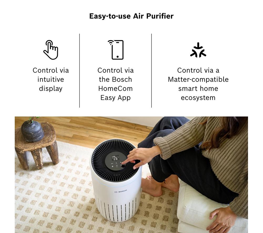 BOSCH Air 4000i 3-in-1 Air Purifier - White image number 4 of 8