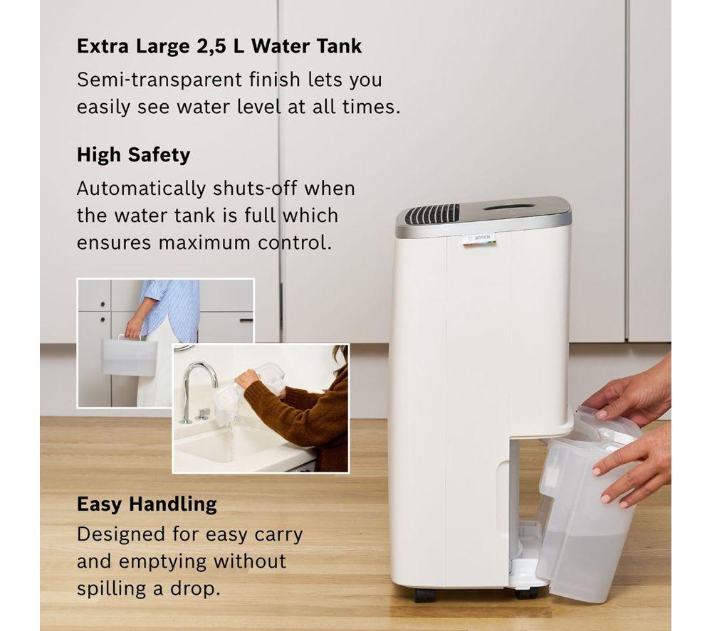 BOSCH Dry 4000 16-litre Portable Dehumidifier - White image number 2 of 10