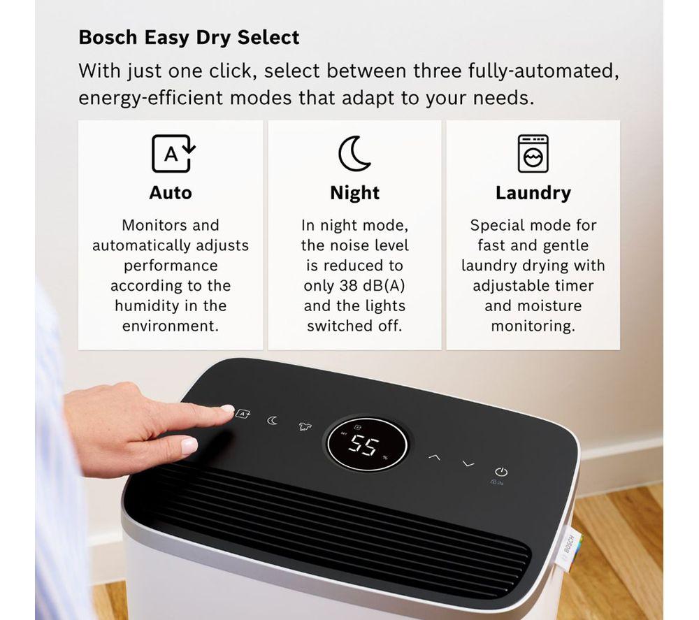 BOSCH Dry 4000 16-litre Portable Dehumidifier - White image number 6 of 10