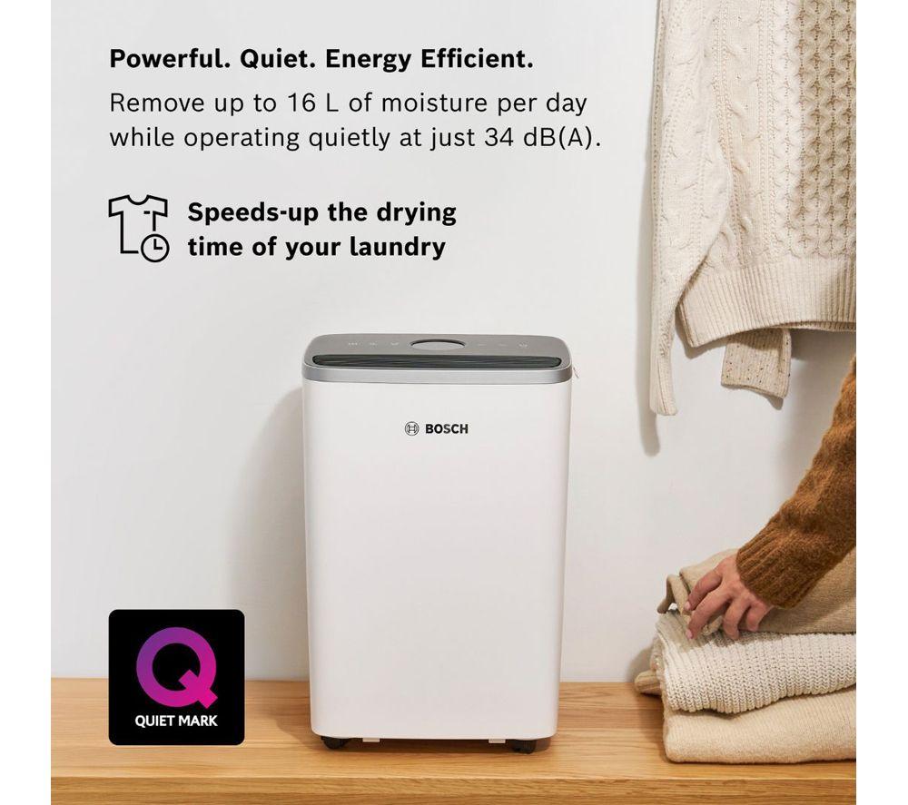 BOSCH Dry 4000 16-litre Portable Dehumidifier - White image number 8 of 10