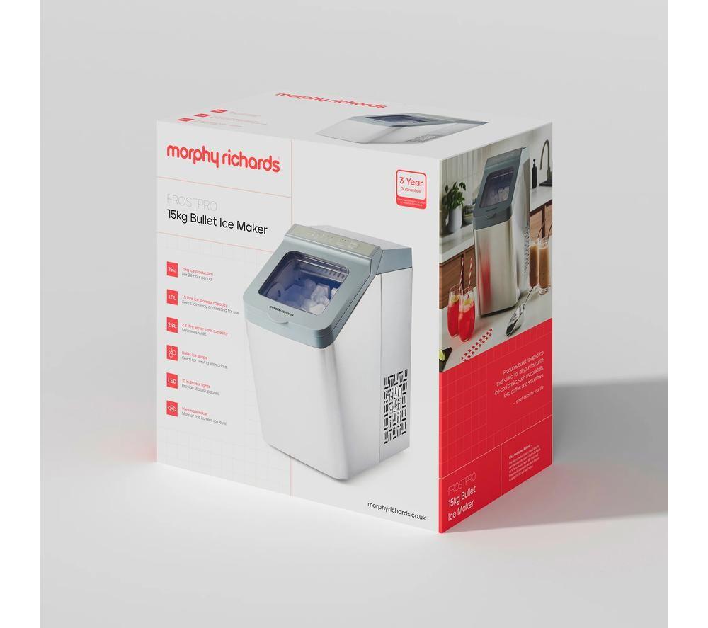 MORPHY RICHARDS FrostPro Bullet Ice Maker - Silver image number 7 of 7
