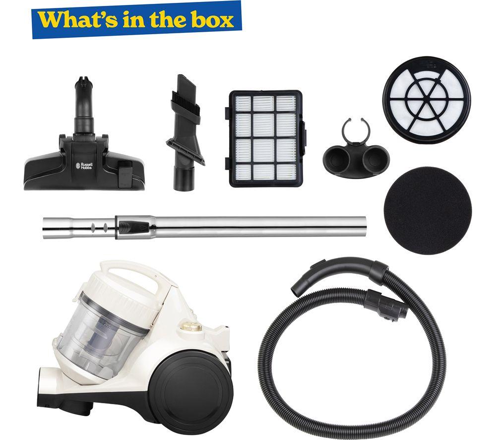 RUSSELL HOBBS Compact Cyclonic RHCV1612CG Bagless Vacuum Cleaner - Cream & Gold image number 3 of 3