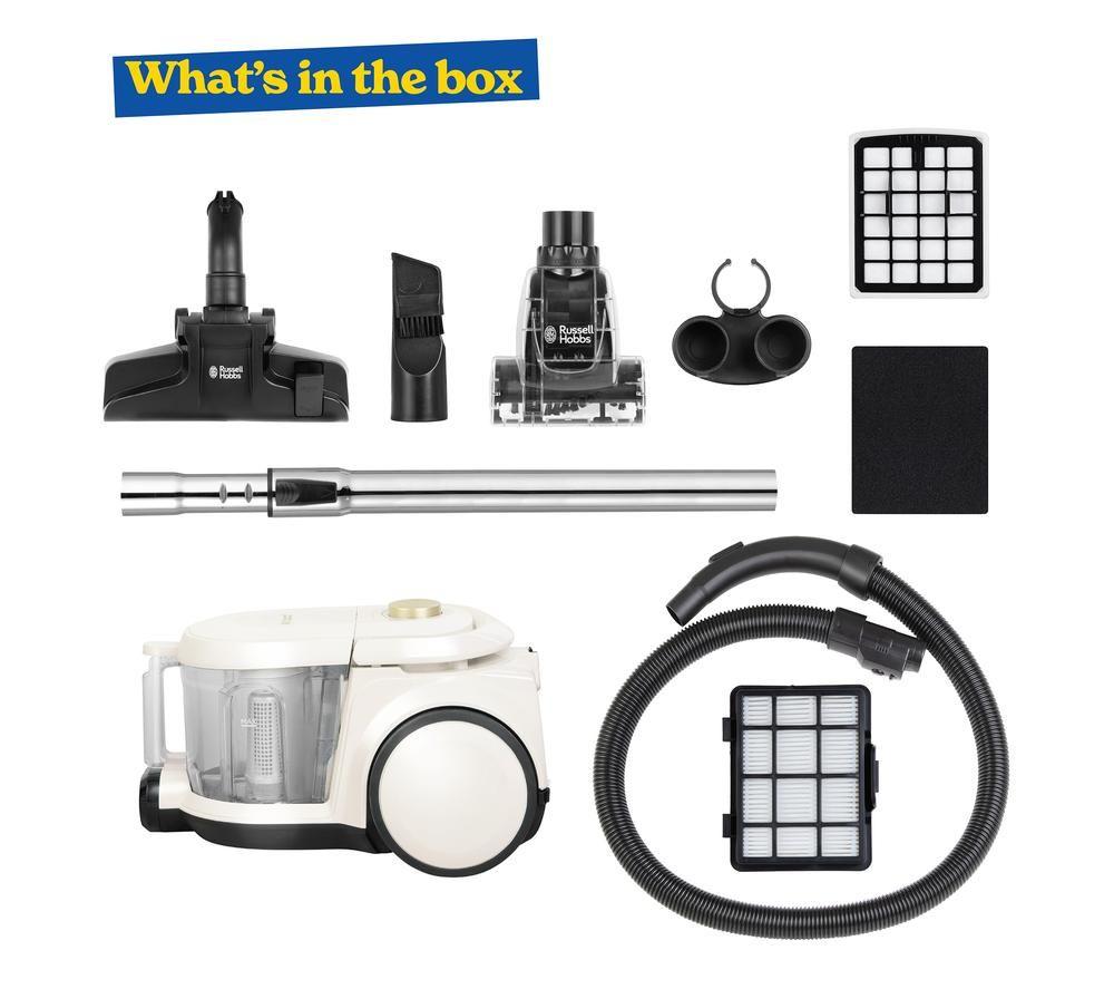 RUSSELL HOBBS RHCV5601CG Bagless Vacuum Cleaner - Cream & Gold image number 3 of 13