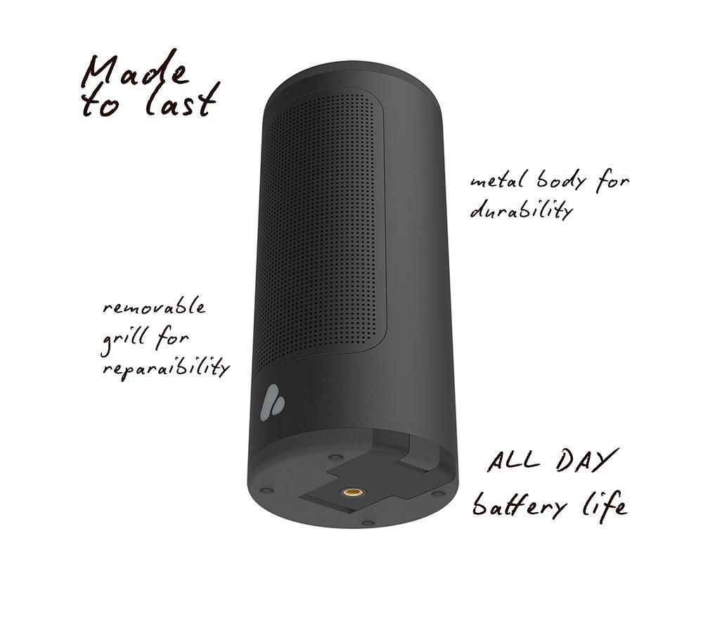 POCA AUDIO PINE Beat Portable Bluetooth Speaker Beach Bum Set - Black image number 9 of 9
