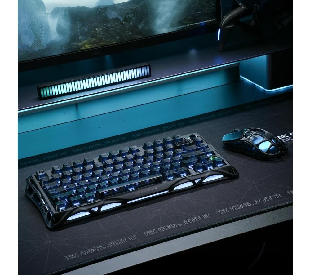 GRAVASTAR Mercury K1 Wireless Mechanical Gaming Keyboard - Stealth Black image number 6 of 8