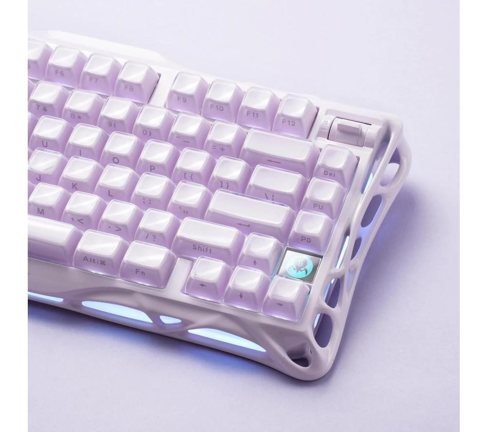 GRAVASTAR Mercury K1 Wireless Mechanical Gaming Keyboard - Lavender Purple image number 3 of 9