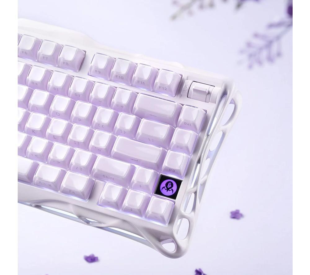 GRAVASTAR Mercury K1 Wireless Mechanical Gaming Keyboard - Lavender Purple image number 4 of 9