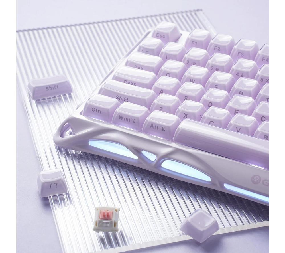 GRAVASTAR Mercury K1 Wireless Mechanical Gaming Keyboard - Lavender Purple image number 5 of 9