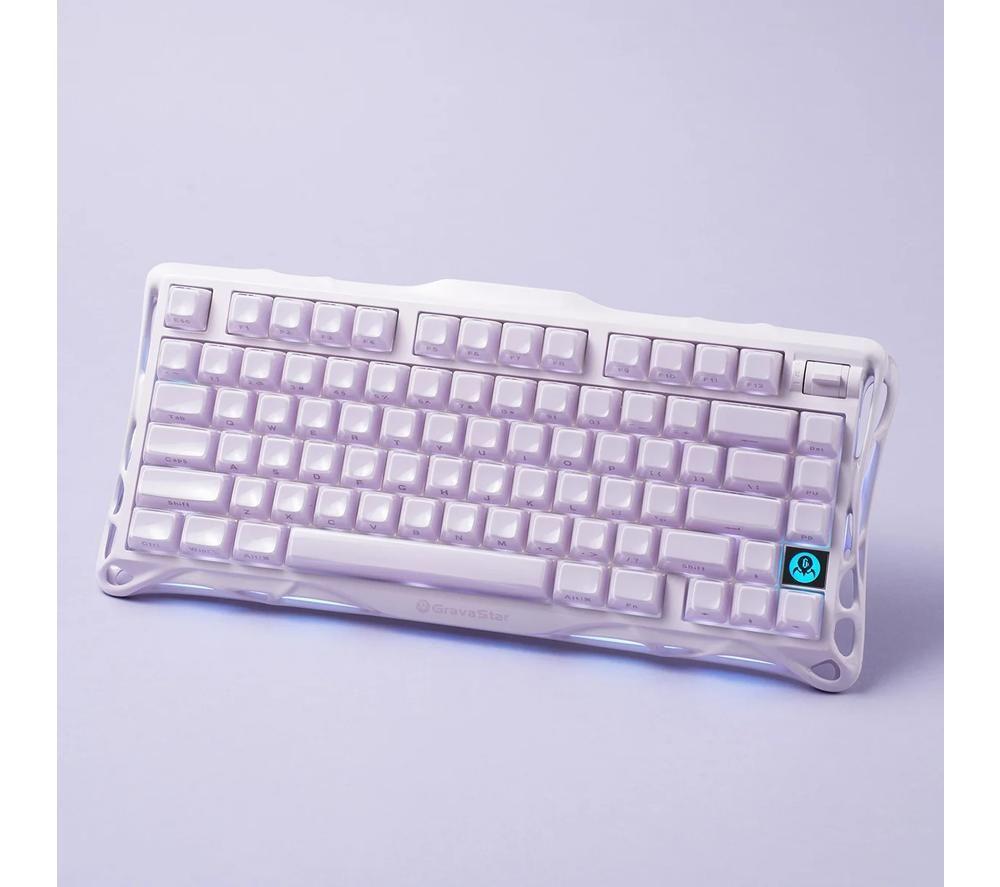 GRAVASTAR Mercury K1 Wireless Mechanical Gaming Keyboard - Lavender Purple image number 6 of 9