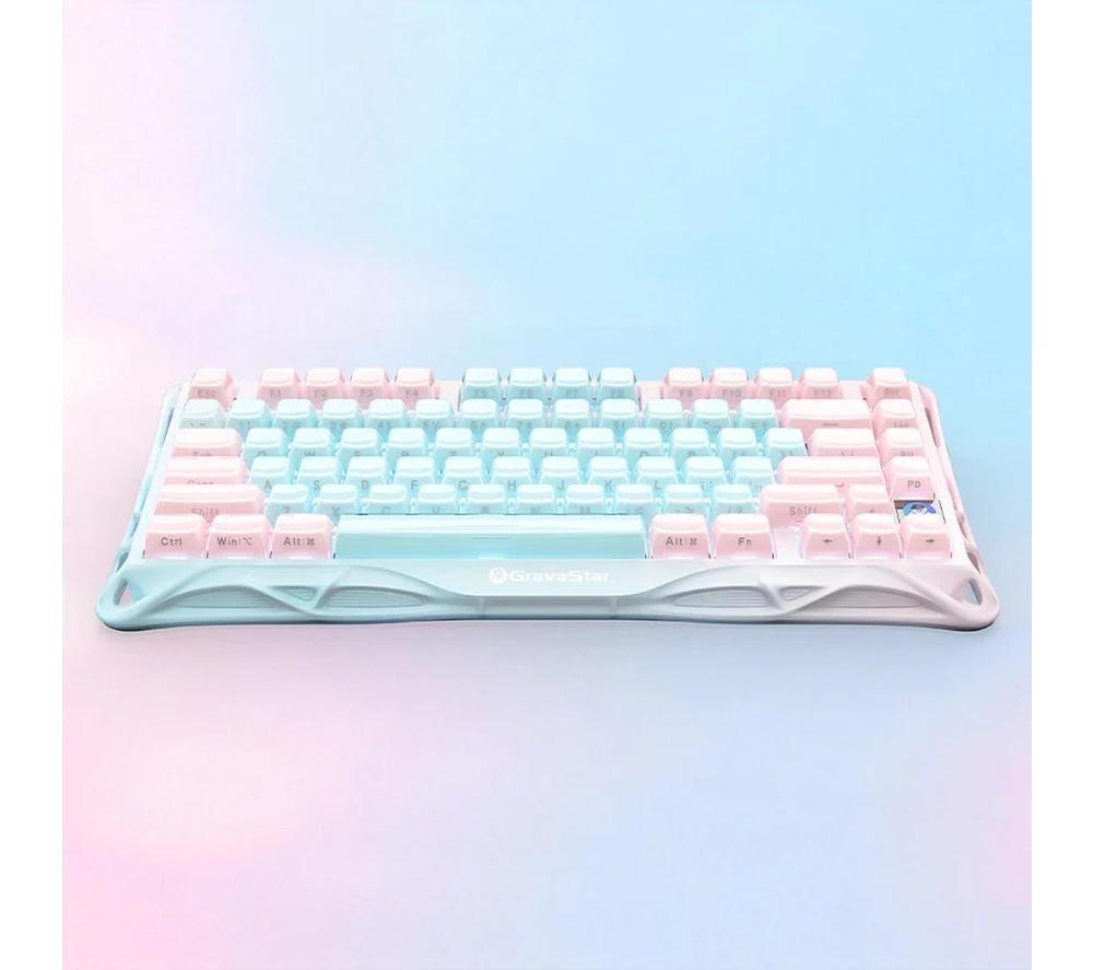 GRAVASTAR Mercury K1 Lite Wireless Mechanical Gaming Keyboard - Aurora Mist image number 6 of 10