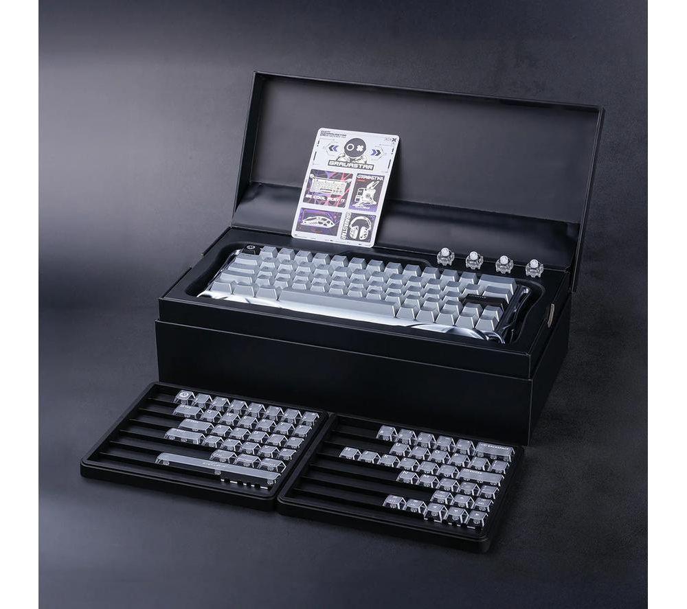 GRAVASTAR Mercury V60 Pro Mechanical Gaming Keyboard - Chrome Silver, Deluxe Edition image number 2 of 5