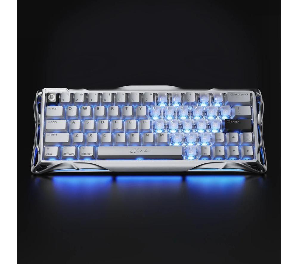 GRAVASTAR Mercury V60 Pro Mechanical Gaming Keyboard - Chrome Silver, Deluxe Edition image number 3 of 5