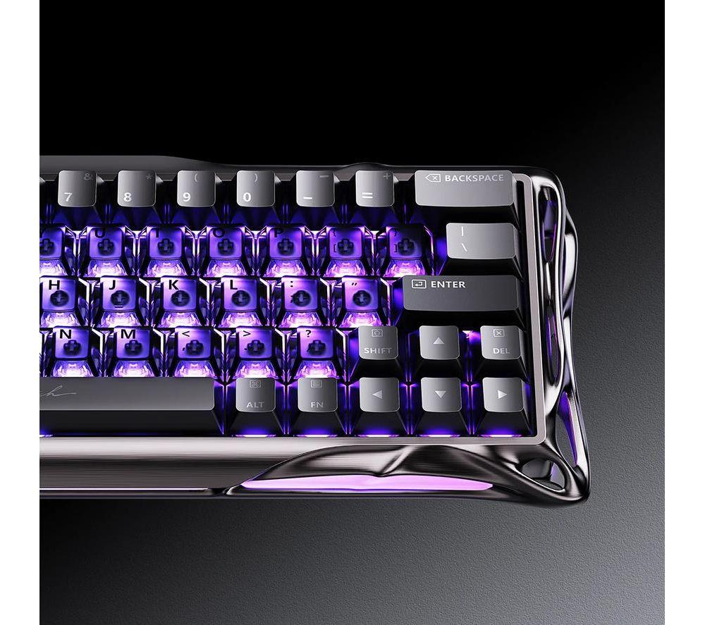 GRAVASTAR Mercury V60 Pro Mechanical Gaming Keyboard - Gun Metal, Deluxe Edition image number 4 of 5