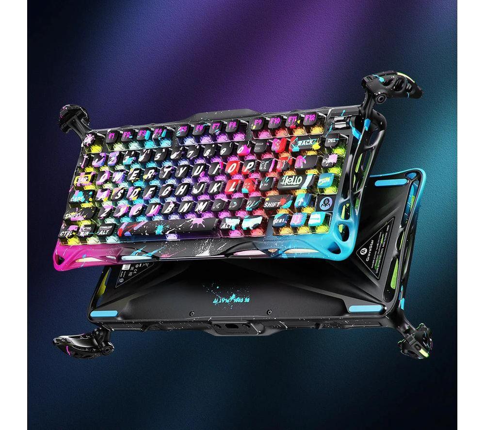 GRAVASTAR Mercury V75 Pro Mechanical Gaming Keyboard - Neon Graffiti, Special Edition image number 4 of 8