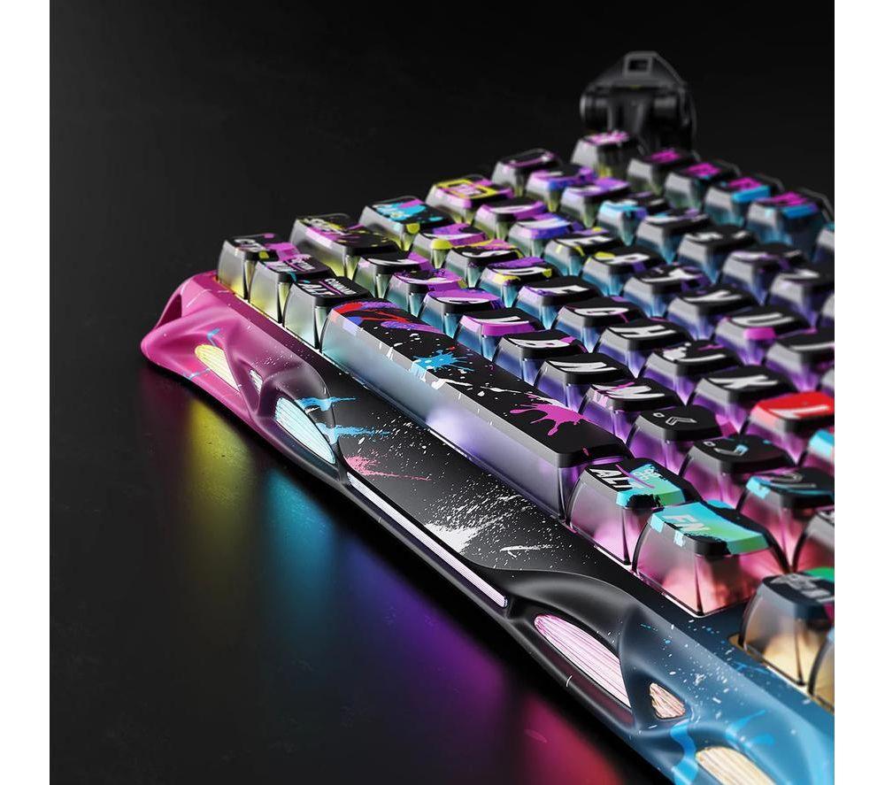 GRAVASTAR Mercury V75 Pro Mechanical Gaming Keyboard - Neon Graffiti, Special Edition image number 6 of 8