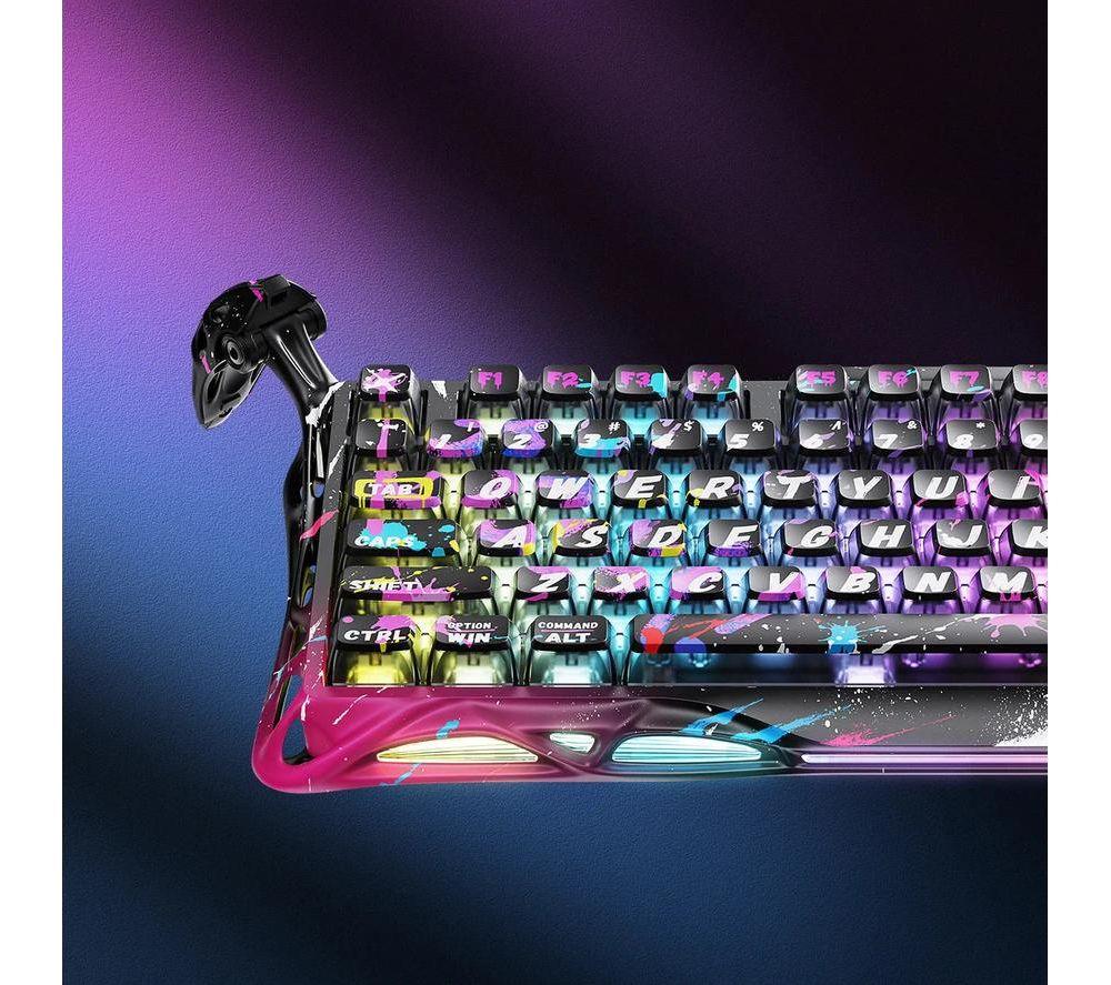 GRAVASTAR Mercury V75 Pro Mechanical Gaming Keyboard - Neon Graffiti, Special Edition image number 7 of 8