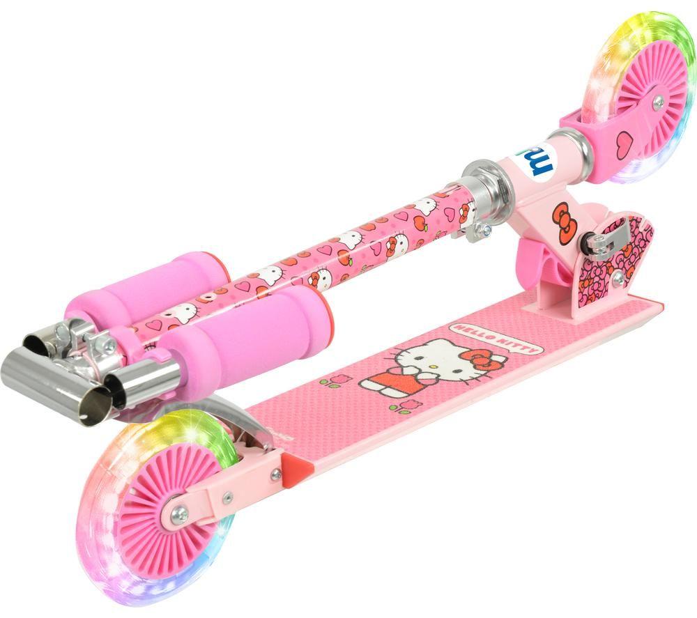MOVE Hello Kitty Kids Folding Kick Scooter - Pink & Silver image number 2 of 7