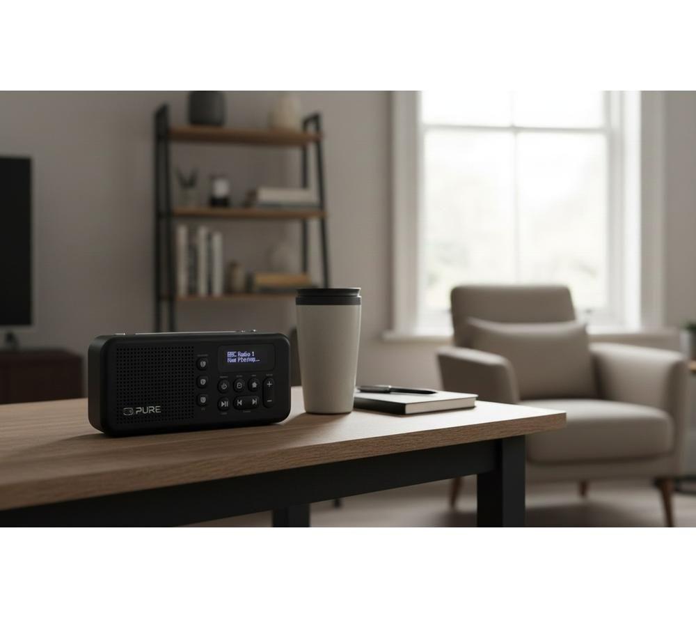 PURE Elan Move DAB+/FM Bluetooth Radio - Black image number 4 of 5