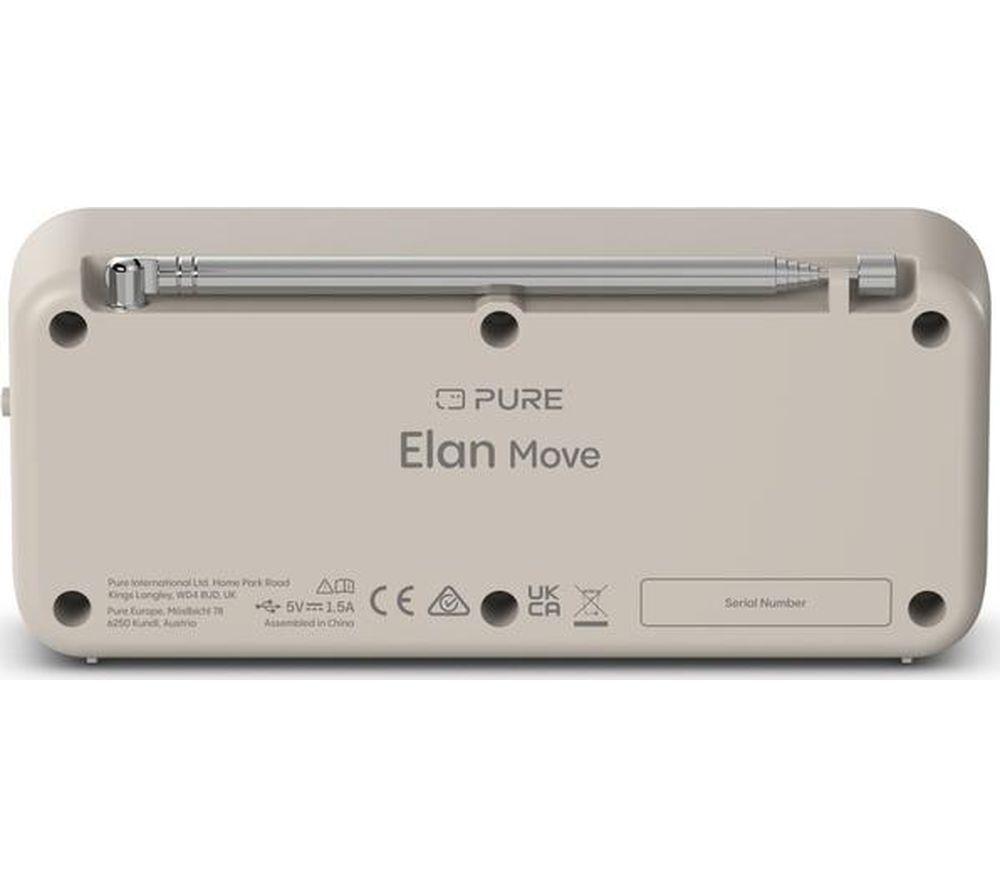 PURE Elan Move DAB+/FM Bluetooth Radio - Sand image number 4 of 4