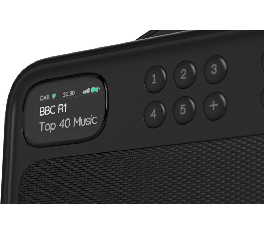 PURE Bloom Portable DAB+/FM Bluetooth Radio - Black image number 3 of 8
