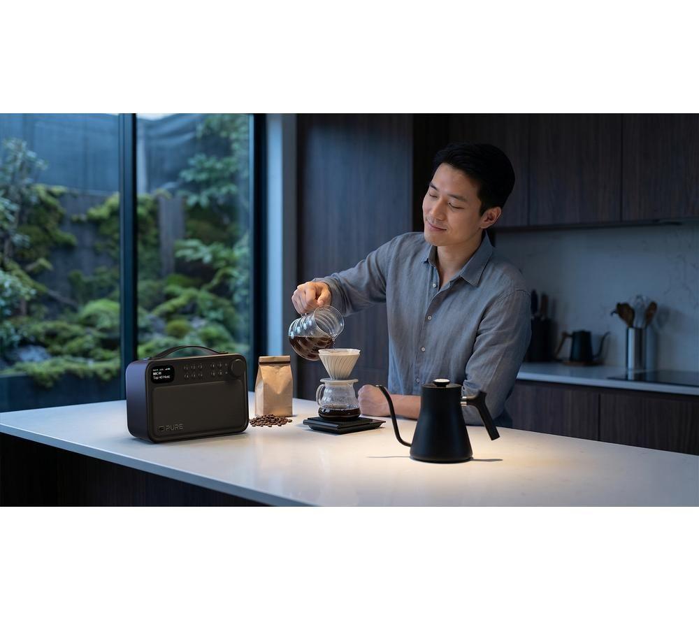 PURE Bloom Portable DAB+/FM Bluetooth Radio - Black image number 6 of 8