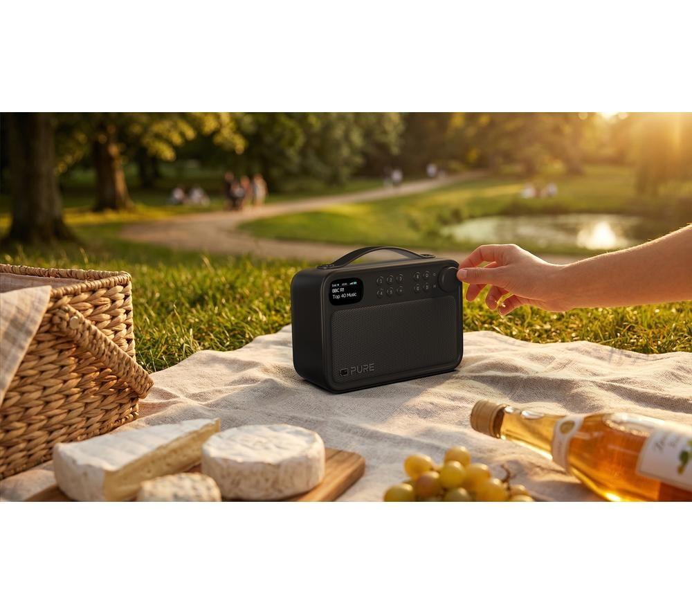 PURE Bloom Portable DAB+/FM Bluetooth Radio - Black image number 7 of 8