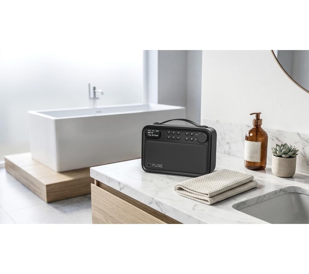 PURE Bloom Portable DAB+/FM Bluetooth Radio - Black image number 8 of 8