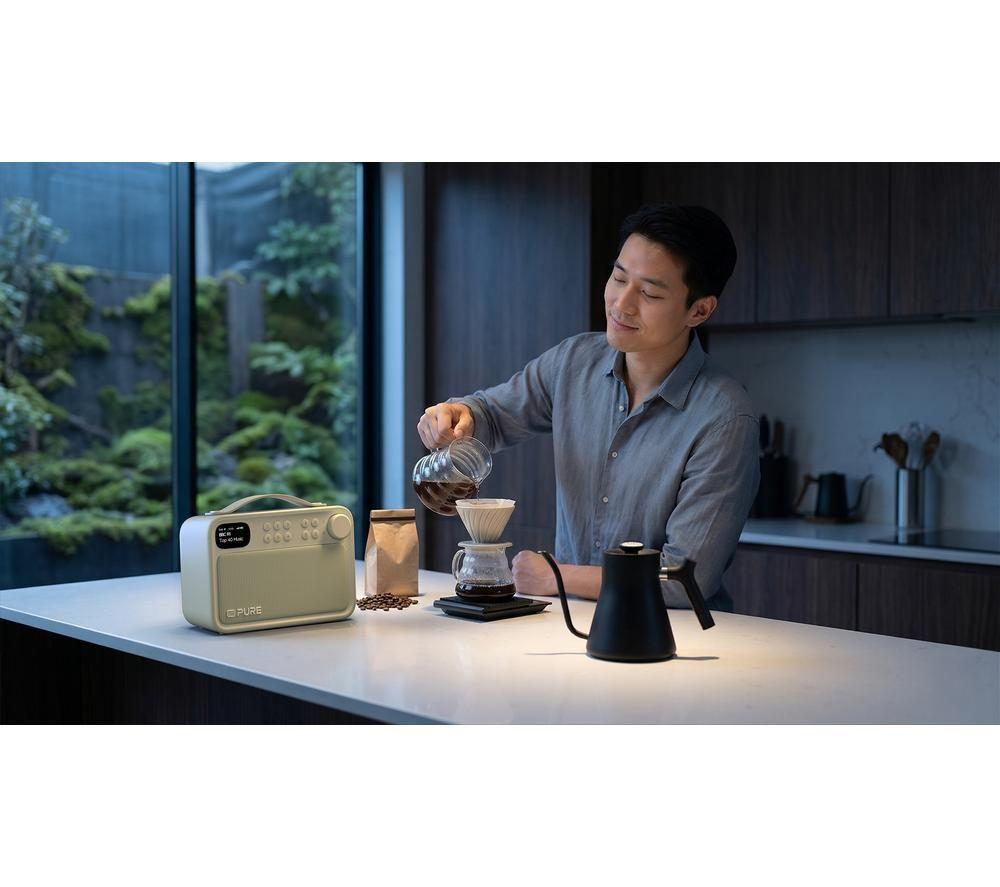 PURE Bloom Portable DAB+/FM Bluetooth Radio - Sage image number 5 of 7