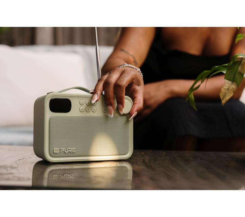 PURE Bloom Portable DAB+/FM Bluetooth Radio - Sand image number 7 of 8