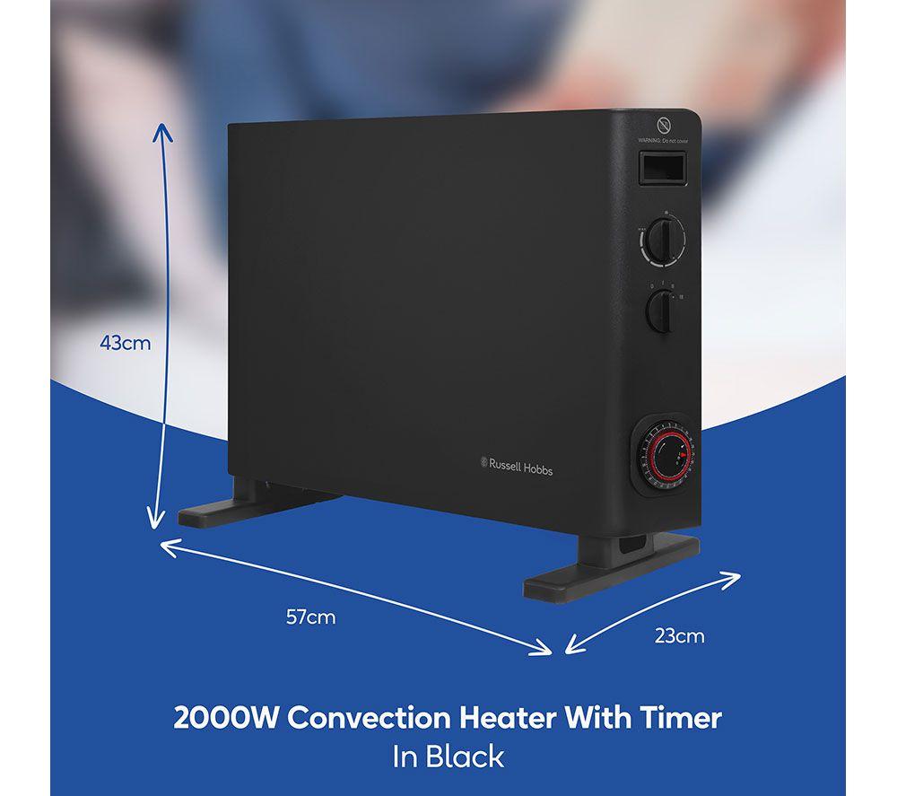RUSSELL HOBBS RHCVH6002B Portable Convector Heater - Black image number 2 of 12