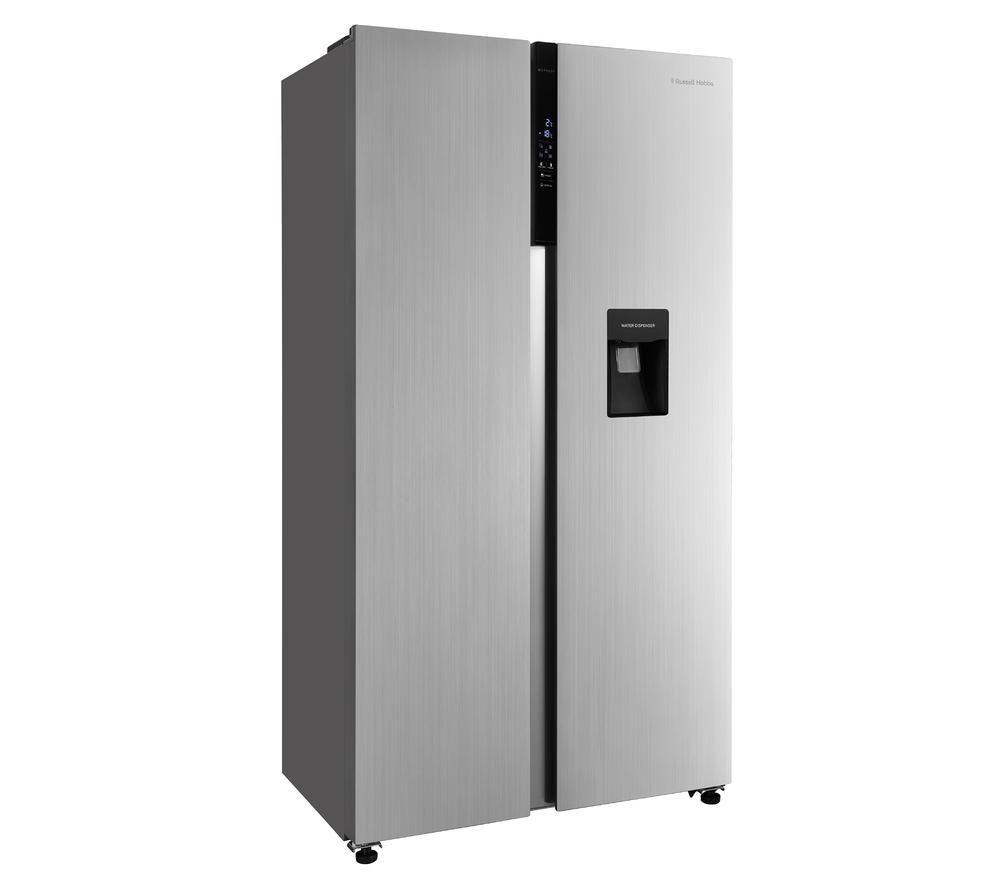 RUSSELL HOBBS RH90AFF201SS-WD American-Style Fridge Freezer - Stainless Steel image number 2 of 2