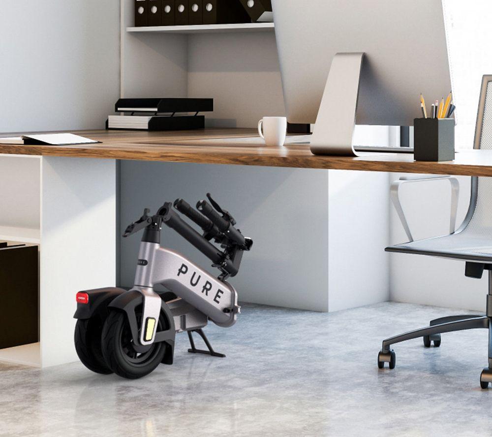 PURE ELECTRIC Advance Flex Folding Electric Scooter - Platinum Silver image number 5 of 9