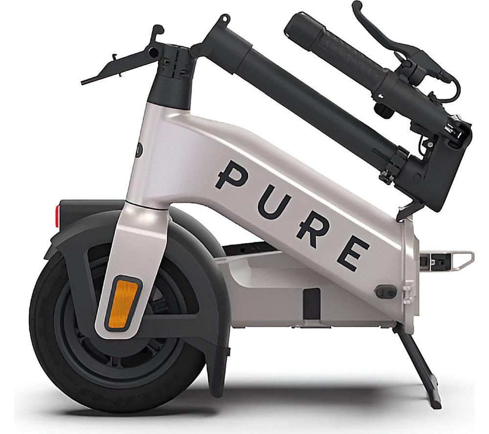 PURE ELECTRIC Advance Flex Folding Electric Scooter - Platinum Silver image number 9 of 9