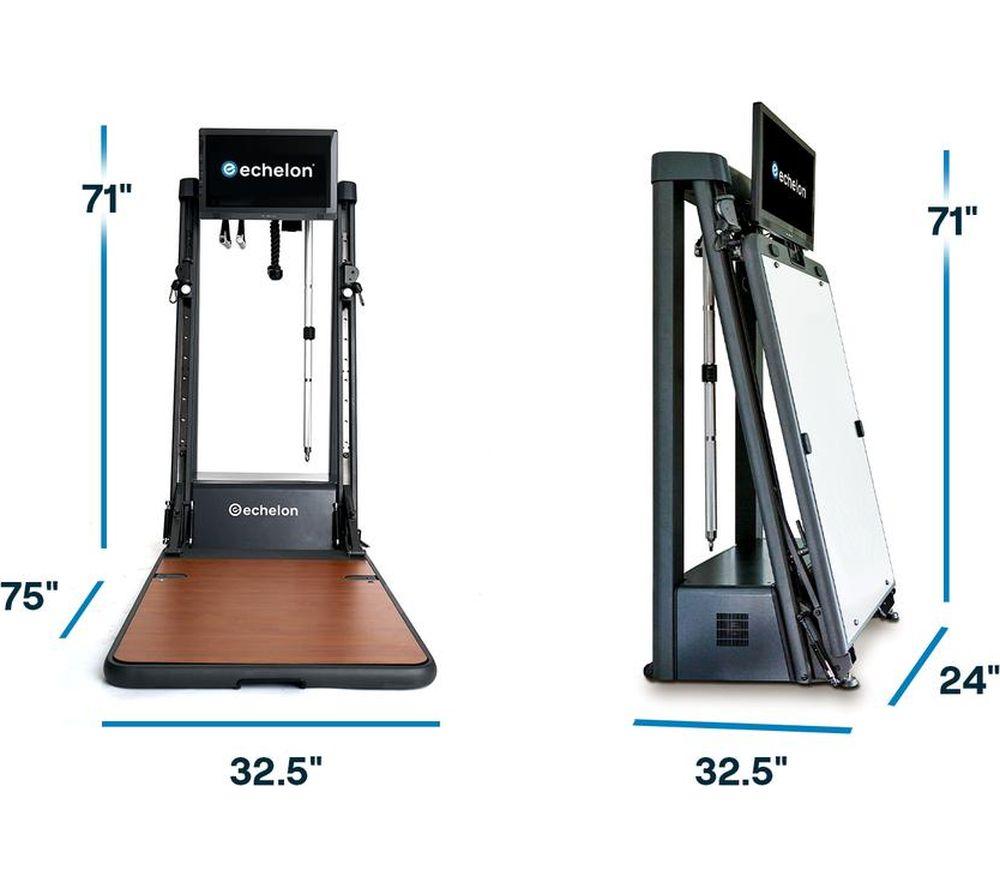 ECHELON Strength+ ECH-ES-5 Smart Strength Training Machine - Black & Brown image number 2 of 7