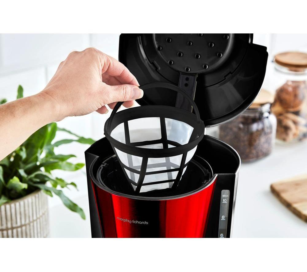 MORPHY RICHARDS Equip 162503 Filter Coffee Machine - Red image number 6 of 7