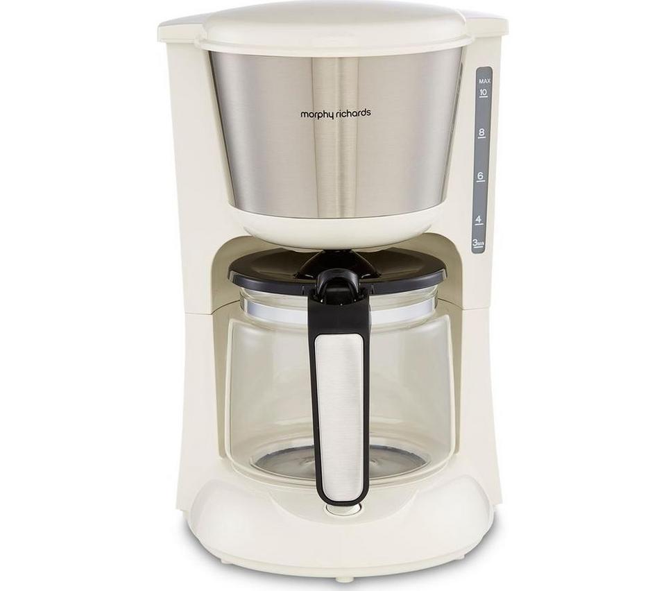 MORPHY RICHARDS Equip 162504 Filter Coffee Machine - Cream