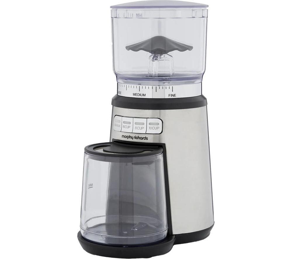 MORPHY RICHARDS Brew & Blend Electric Coffee Grinder - Stainless Steel image number 2 of 11