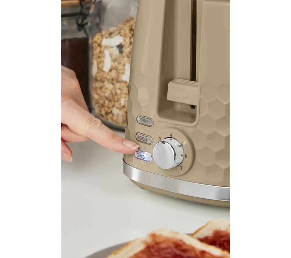 MORPHY RICHARDS Hive 220035 2-Slice Toaster - Travertine image number 2 of 6