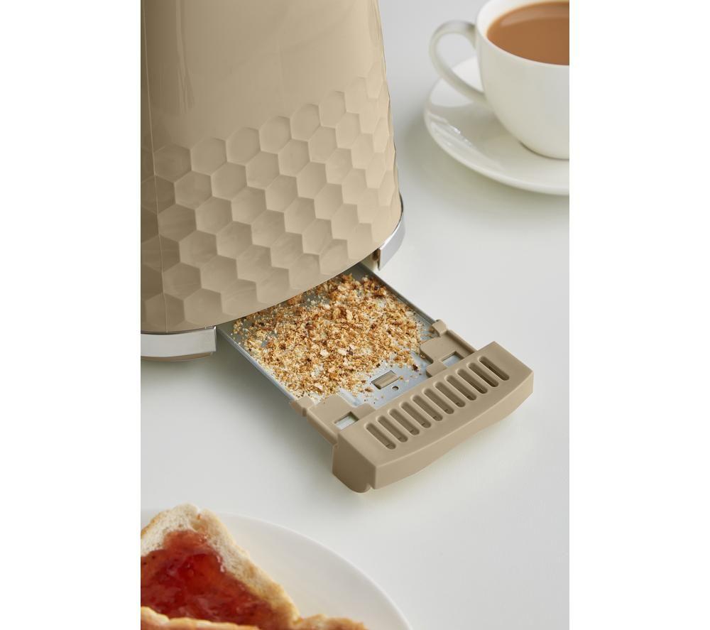 MORPHY RICHARDS Hive 220035 2-Slice Toaster - Travertine image number 4 of 6