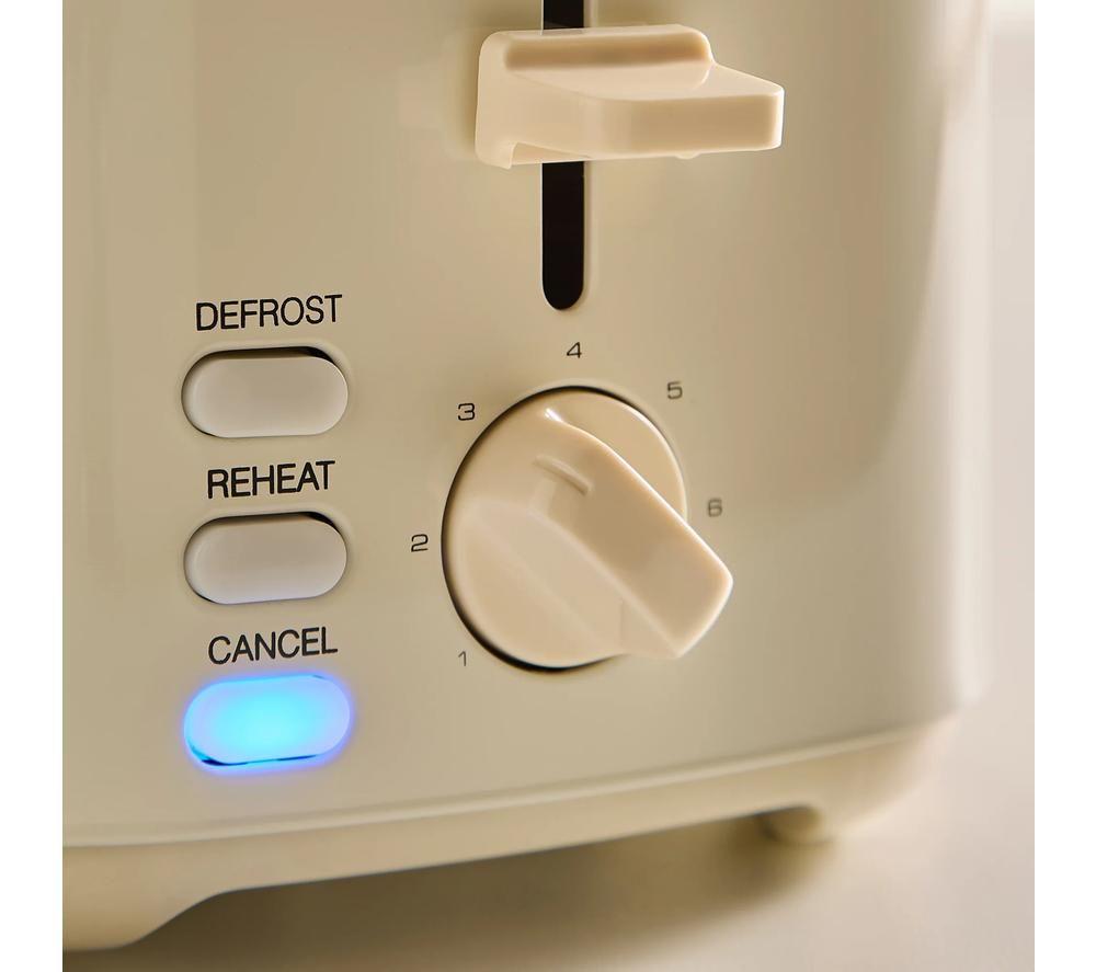 MORPHY RICHARDS Equip 222065 2-Slice Toaster - Cream image number 3 of 6