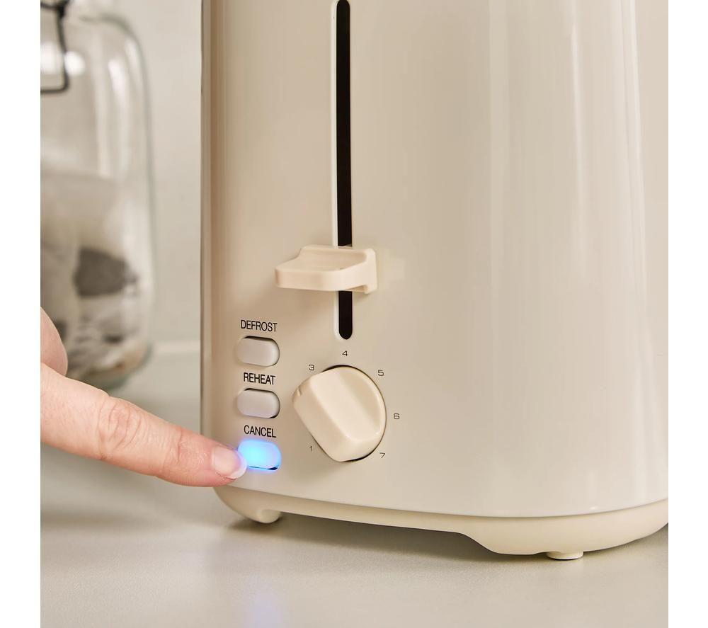 MORPHY RICHARDS Equip 222065 2-Slice Toaster - Cream image number 5 of 6