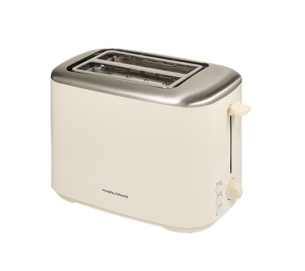 MORPHY RICHARDS Equip 222065 2-Slice Toaster - Cream image number 6 of 6