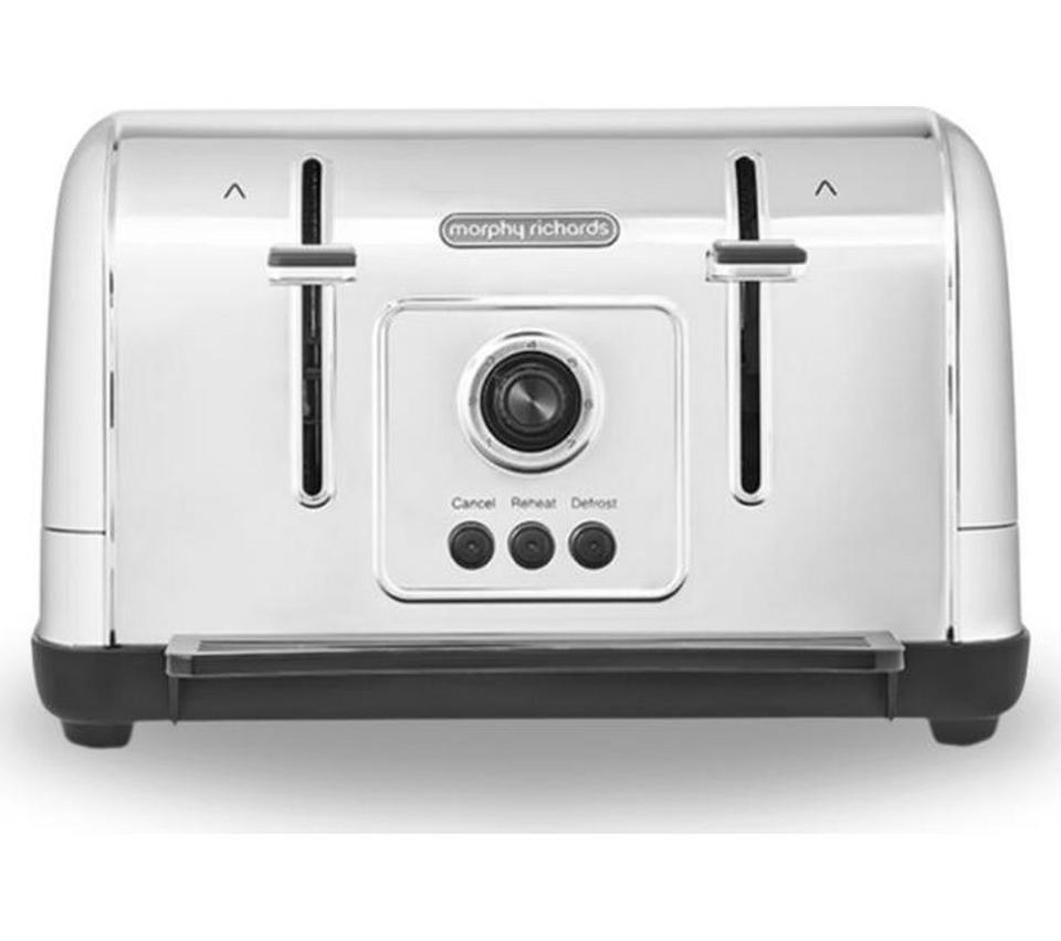 MORPHY RICHARDS Venture 240130 4-Slice Toaster - Silver