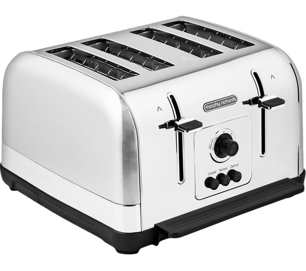 MORPHY RICHARDS Venture 240130 4-Slice Toaster - Silver image number 2 of 7