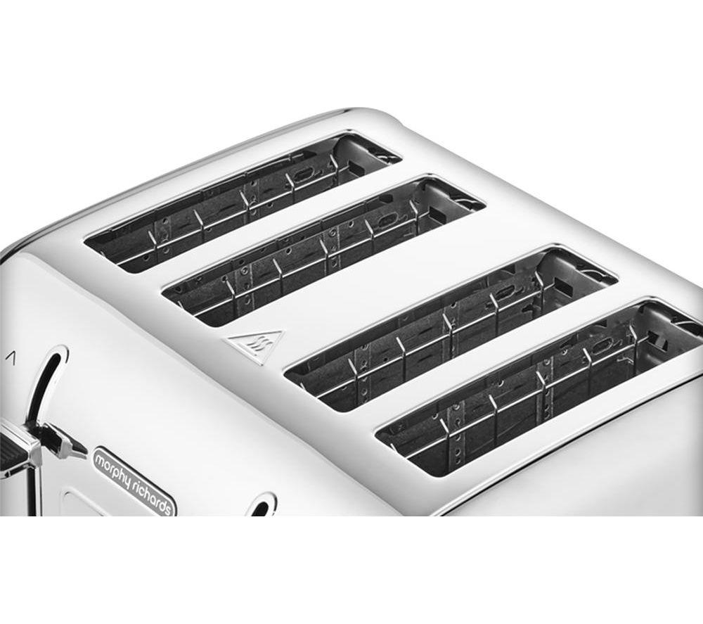 MORPHY RICHARDS Venture 240130 4-Slice Toaster - Silver image number 3 of 7